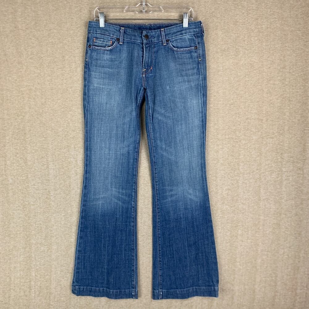 Citizens of Humanity Faye Jean 29 Blue Medium Wash Low Rise Flare Relax Wide Y2K